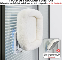 Hamac pliable pour chat, échelle d'escalade, lit suspendu à ventouse pour fenêtre, tapis de balcon, lit et nid pour chat – Meilleures ventes