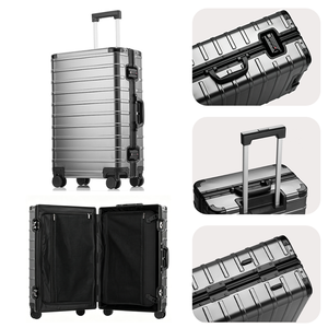 Set di Valigie Grandi Pailox in Alluminio con Trolley Eminent - Product Image 4