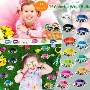 Venta al por mayor multicolor ajustable <span class=keywords><strong>mano</strong></span> campanas pulsera campanas <span class=keywords><strong>de</strong></span> muñeca pulseras <span class=keywords><strong>de</strong></span> tobillo con campanas <span class=keywords><strong>instrumento</strong></span> <span class=keywords><strong>Musical</strong></span> - Product Image 6