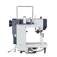 Machine à coudre industrielle haute performance pour semelles et tiges en cuir, fabrication et réparation de chaussures, couture multifonction