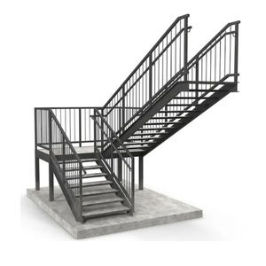 Schuine Lift Frame Stalen Structuur Ladder Fabrikant Directe Verkoop Spiraal Frame Trappen - Product Image 1