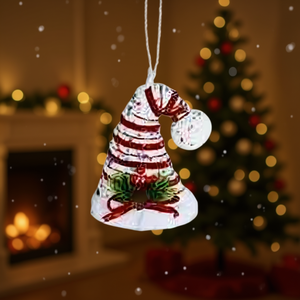 HOMERA Christmas Ornament 12x15cm Foam Plastic Webbing Round Machine Made Christmas Theme Decoration - Product Image 2