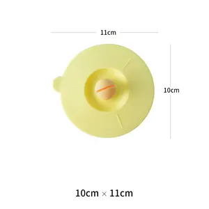 Food Grade Silicone Reusable Airtight Seal Covers Cup Silicone Tea Cup With Lid