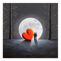Peinture Diamant Ever Moment Décoration Murale Couple Dessin Animé Cœur Arbre Image Résine Cristalline Perforée Artisanat Mosaïque S2F2725