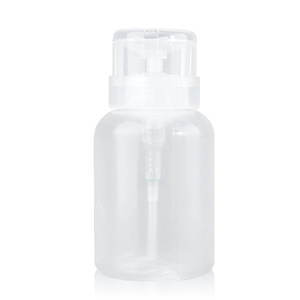 Flacon distributeur à pompe à pression vide en plastique pour dissolvant de vernis à ongles, maquillage, alcool, liquides - Product Image 1