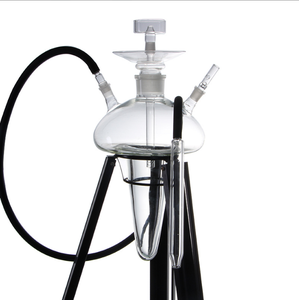 Cachimba de cristal transparente con forma de hongo <span class=keywords><strong>Medusa</strong></span>, resistente al calor, con luz LED, 85 cm de altura, estilo Dubai - Product Image 4