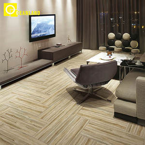 Décor de cour <span class=keywords><strong>Parquet</strong></span> Salle de cantine Café Intérieur Carreaux de sol en porcelaine émaillée en bois à Dubaï - Product Image 6