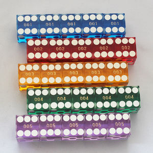 ลูกเต๋าคาสิโนระดับมืออาชีพ ขนาด 19 มม. ลูกเต๋าแบบคาสิโนสำหรับเล่นเกมคราปส์ ความแม่นยำสูง พร้อมขอบและมุมคมกริบ - Product Image 6