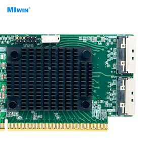 Miwin Maicun Pcie5.0X16 MCIO Tarjeta adaptadora Nvme U.2 Retenedor GPU Tarjeta de expansión Nueva pieza de computadora - Product Image 3