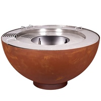 Nouveau Design Breveté Barbecue De Charbon De Bois Grill En Plein Air Point GN-BBQ-212 Corten Acier BARBECUE Grillades