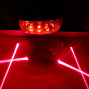 Nouvelles lumières laser de qualité, lampe clignotante LED, feu arrière de vélo, lumière de sécurité LED pour vélo, modes d'éclairage - Product Image 2