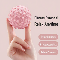 Ballon de massage en silicone à picots personnalisé avec logo pour points de pression, soulagement musculaire profond, yoga et thérapie physique – Vente en gros