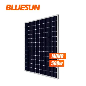 Bluesun 500Wc photovoltaique 500 w panneaux solaire panneau painel pv 500 w 500Watt 500Wp 96 células preço para venda