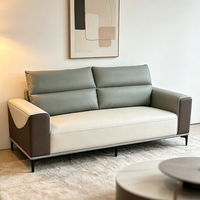 Ensemble de canapé-lit en bois moderne nordique, ergonomique, 1/3 places, rembourré en éponge, canapé de luxe pour salon