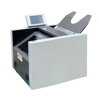 Máquina Automática de Encuadernación y Plegado de Papel A3, Plegadora de Doble Cabezal con Puntada a Caballete, Operación con Pantalla Táctil