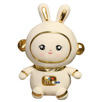 Peluche Lapin Spatial Personnalisée en Gros, Jouets en Peluche Lapin avec Combinaison Spatiale