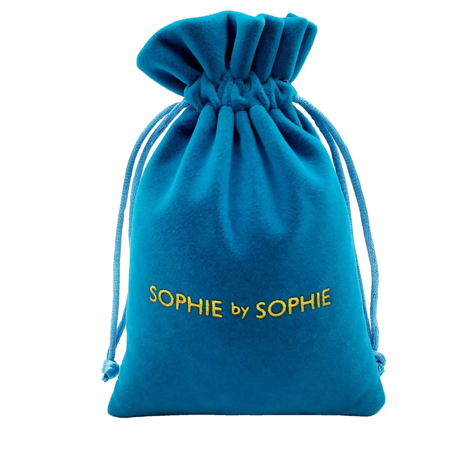 Bolsas de regalo de algodón, Bolso de terciopelo con cordón para polvo, embalaje con logotipo