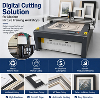 Máquina CNC Digital para Corte de Tableros con 45 Grados de Inclinación °   Cabezal de Cuchilla Biselada para Enmarcado de Cuadros, Cartón Espumado y Cartón Gris