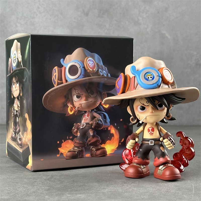 Japanese Anime for Action Figure 15cm PVC Cute Portgas D. Ace