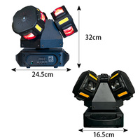 Projecteur laser stroboscopique LED DMX à trois têtes pour piste de danse, 180W RGBW, pour discothèque, avec télécommande, OEM/ODM d'usine