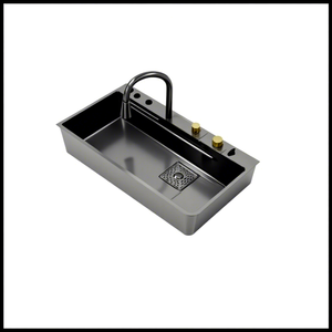 Modern New <strong>Kitchen</strong> Sink Faucet, Waterfall Style Water Outlet Sink Faucet, Multifunctional Stainless Steel Sink Faucet - Product Image 6