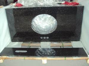 Encimera de cocina precortada, encimera de granito negro - Product Image 3