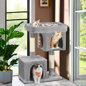 Centro de Actividades Moderno y Estable de Fibra de Sisal con Múltiples Niveles y Gran Espacio, Protector de Muebles, Rascador para Gatos, Torre para Gatos - Product Image 6