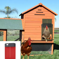 Porte de poulailler automatique personnalisée avec capteur de lumière, en ABS, pour poulets, fabrication OEM, vente en gros