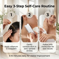 Pierre d'énergie naturelle, autres produits de massage, grattoir musculaire Terahertz, Gua Sha, masseur de tête pour la relaxation, peigne massant pour les cheveux