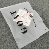 Bolsa de Plástico con Cierre Zip, Personalizada, Impresa con Serigrafía OEM, Biodegradable, Compostable, de Almidón de Maíz PE, Esmerilada, para Ropa