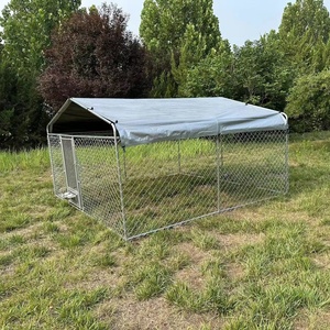 Uygun kurulum Pet evler ve mobilya ile güvenilir kalite zincir bağlantı açık köpek çalışan kafes - Product Image 2