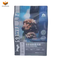 Fabricant de sachets zip-lock personnalisés en plastique avec fond plat pour chat, chien, nourriture, collation, friandise