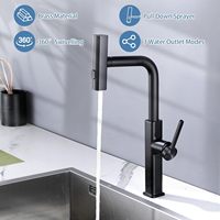 Model terbaru 360 derajat Pull-Out keran dapur untuk wastafel dibuat di Cina
