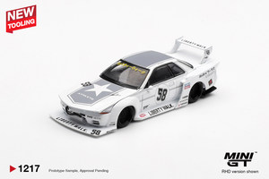 MINIGT 1217 Modèle de <span class=keywords><strong>voiture</strong></span> sport japonaise GTR R32 en alliage moulé sous pression à l'échelle 1:64 - Product Image 2