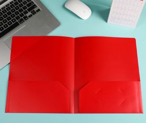 Custom logo Office Supplies Pp Material File <b>Folder</b> With Two Pockets <b>A4</b> Size Document File <b>Folder</b> - Product Image 4