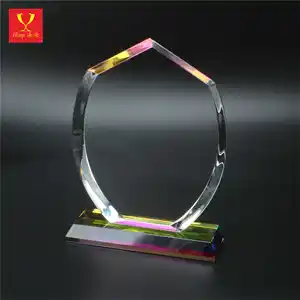 Hitop Muliti-color K9 Crystal Uv Printing Digital Printing Customized Laser Engraved 3d Photo Frame Crystal Trophy