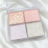 Palette d'ombres à paupières minérales hautement pigmentées, cruelty-free, waterproof, finition satinée, métallique, scintillante, lumineuse, multicolores, 10g, légère