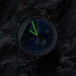 Reloj de Cuarzo CADISEN C7065 para Hombre, Marcas de Lujo, Cronógrafo, Movimiento MIYOTA 0S11, Esfera Color Salmón, Cristal con Revestimiento AR - Product Image 6