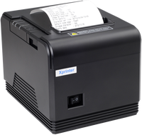 Imprimante thermique directe XP-Q200 pour reçus, 80 mm, haute vitesse, chargement facile du papier, certifiée ROHS, compatible ESC, élégante, pour étiquettes couleur