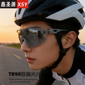 Lunettes de soleil polarisées Tr90 unisexes photochromiques avec protection UV 100% pour la randonnée, la course à pied, l'alpinisme et les sports - Product Image 4