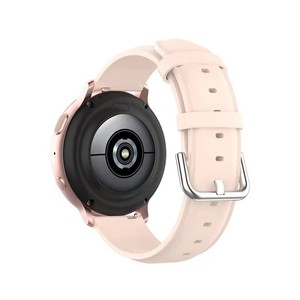 สายนาฬิกาหนังแท้หรูหราสำหรับ Garmin <span class=keywords><strong>vivomove</strong></span> Sport <span class=keywords><strong>venu</strong></span> 2 plus Forerunner 158 vivoactive 4สาย20มม. 22มม. - Product Image 3