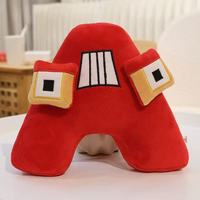 26 Bantal Boneka Monster Huruf Alfabet Kartun Karakter Boneka Isi Dakron Hadiah Ulang Tahun Anak Mainan