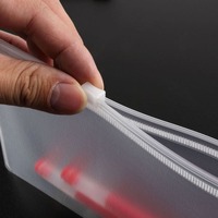 Bolsa de Oficina Transparente Impermeable, Bolsa de Documentos Transparente con Cierre, Organizador de Archivos con Cremallera, Bolsa de Almacenamiento Resistente al Agua