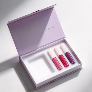 Ensemble de rouges à lèvres personnalisés, boîte cadeau rigide avec doublure en éponge et logo imprimé UV - Product Image 3