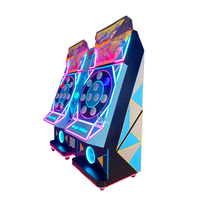 Machine musicale d'arcade à réaction rapide avec bouton magique, à monnayeur, jeu de combat solo, avec récompense par points, jeu de frappe de haricots, version anglaise