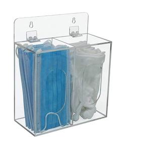 Support mural auto-adhésif écologique pour couvercles de distributeurs d'acrylique, avec trous pour filets à <span class=keywords><strong>cheveux</strong></span> jetables et sacs anti-vomissement - Product Image 4