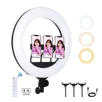 18 Inch 46Cm Big Size Led Ring Vlog Youtube Fotografie Video Verlichting Met Afstandsbediening