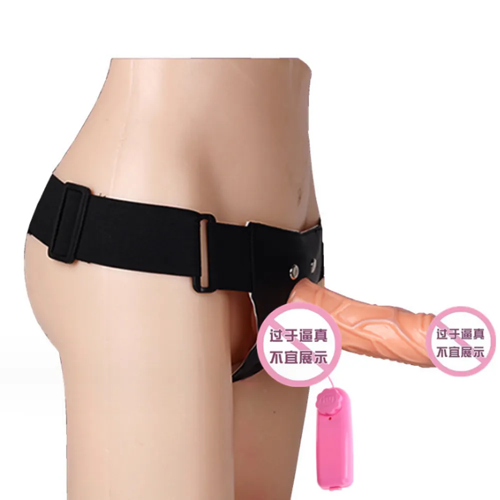 Pantalon de masturbation féminine Offre Spéciale jouets sexuels de pénis réalistes sangle de tête de chasteté sur gode avec ceinture pour le sexe lesbien