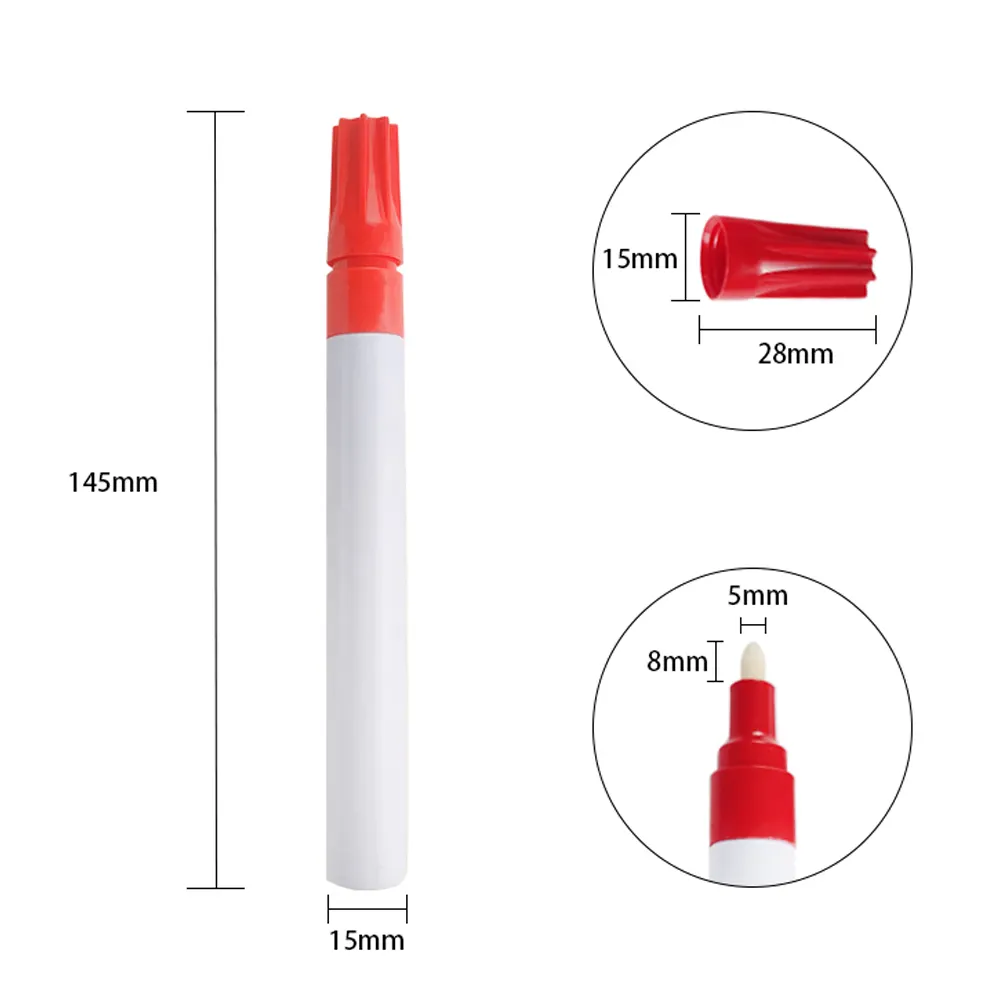 Caneta marcador de tinta para pneu, caneta universal impermeável para motocicleta e carro