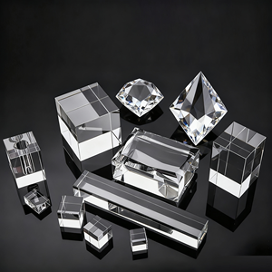 Honor của pha lê bán buôn Glass Cube K9 trống 3D khắc laser pha lê Cube tinh thể khối laser cho món quà lưu niệm - Product Image 1